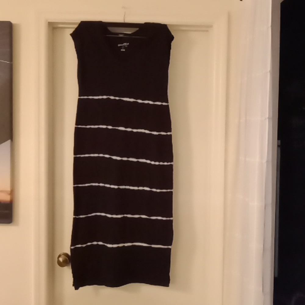 Dress black and white